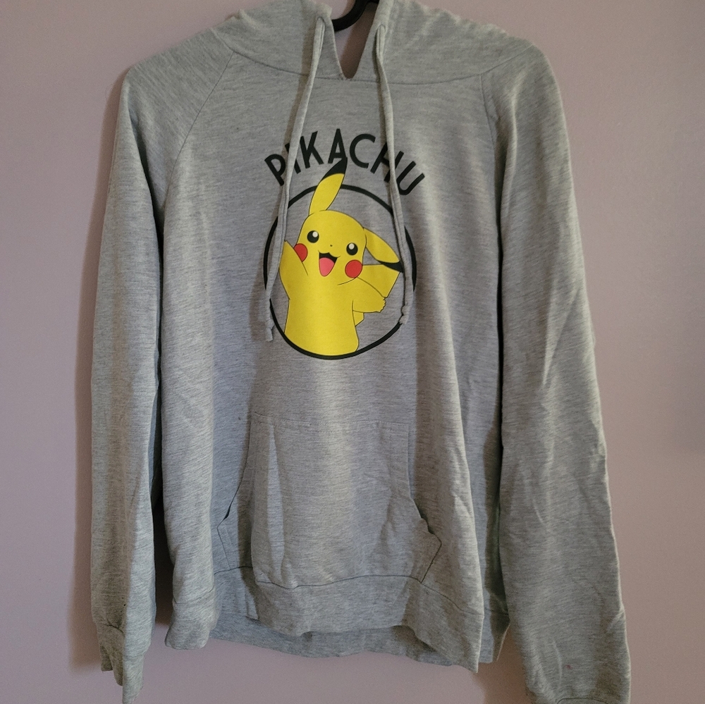 Pokemon Gray Pikachu Kids Hoodie